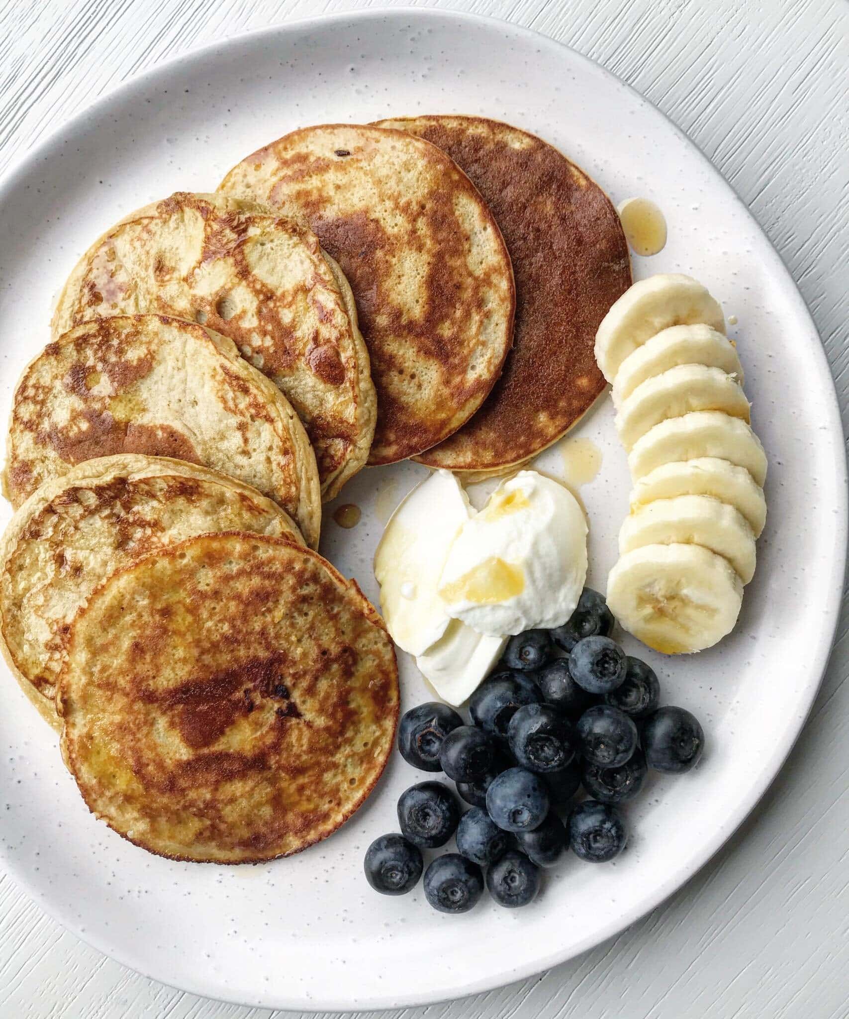 Banana Protein Powder Pancakes - The Healthy Maven