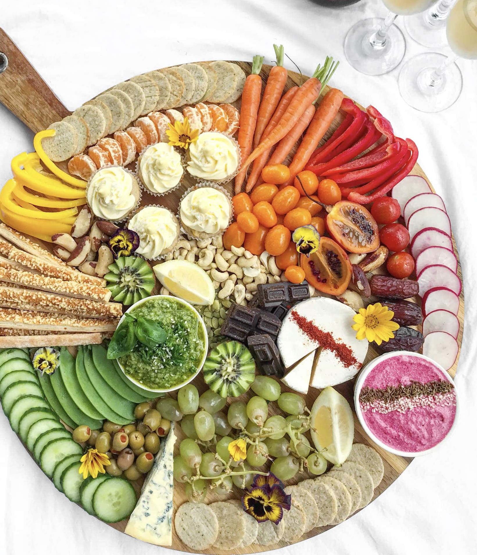 How to Make a Vegetarian Cheese Board - Hey Nutrition Lady